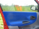 Přední dveře modrý flock Renault Megane 1,9D, r.v.1999