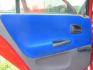 Zadní dveře modrý flock Renault Megane 1,9D, r.v.1999